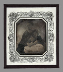 Carl Neupert (1803–1857), Wilno - Druskienniki, Portret Olimpii z Oskierków Świętorzeckiej z córką Józią, ok. 1851–1855, dagerotyp, z kolekcji Tadeusza Wasilewskiego