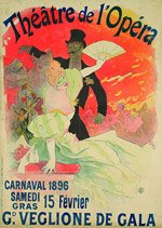 Jules Cheret: Théátre de l'Opéra Carnaval, 1896