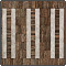 Drewniana tablica (2002) - materiał: kora, drewno sosnowe patynowane, wymiary: 160 x 192 x 8 cm